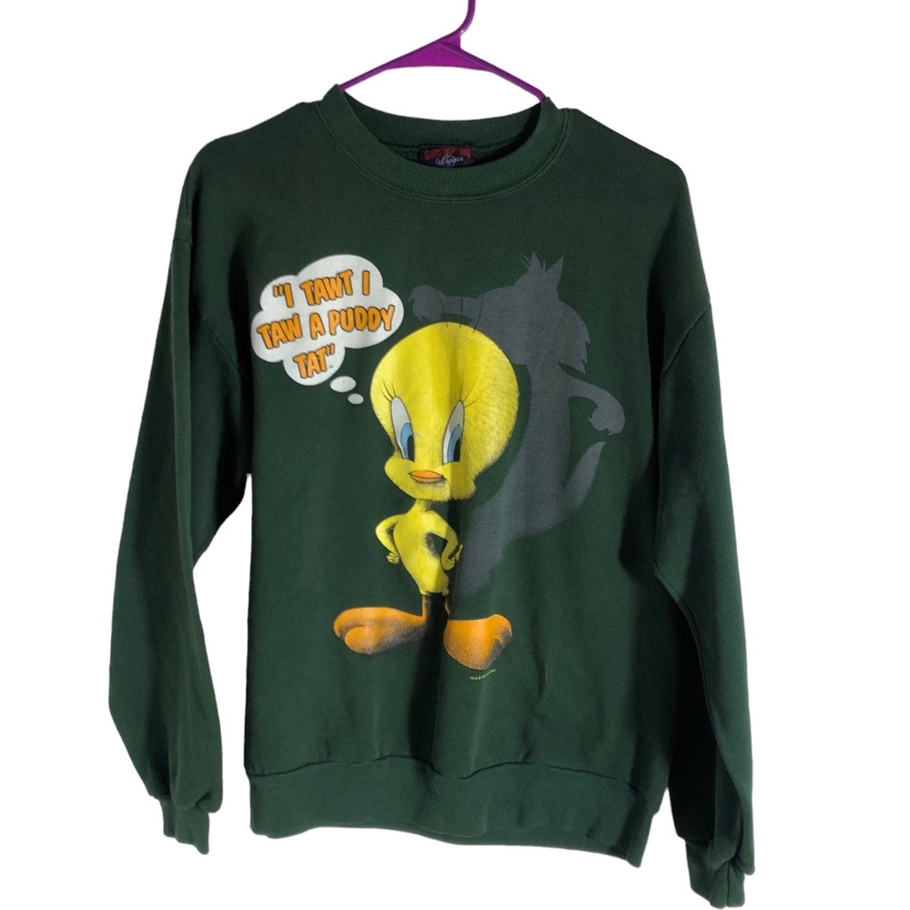 Vintage 1990’s Looney Tunes Tweety Bird crew neck sweatshirt. Sz Large